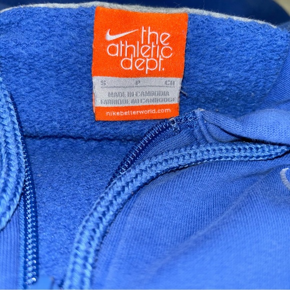 Vintage Nike “The Athletic Department” Full Front Zip Hooded Fleece Jacket Small - Picture 2 of 4